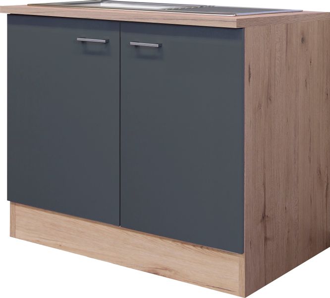 Flex-Well Spülenunterschrank "Morena" (B x H x T) 100 x 85 x 60 cm, inkl. E günstig online kaufen