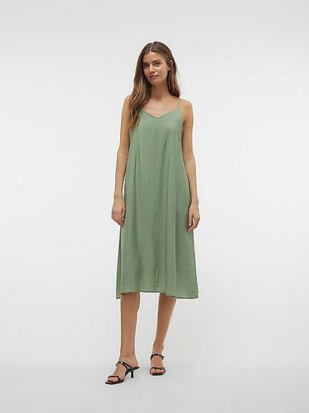 Vero Moda Shirtkleid Legeres Spaghettiträger mit Seidenoptik Wadenlang (lan günstig online kaufen