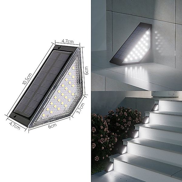 QUBEBU LED Solarleuchte 24LED Solarleuchten Garten günstig online kaufen