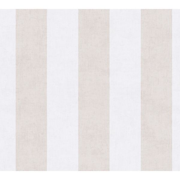 A.S. Creation Vliestapete Streifen 10,05 m x 0,53 m Beige-Weiß FSC® günstig online kaufen