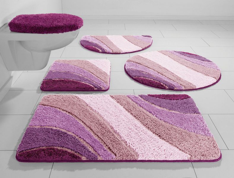 my home Badematte "Josie, Badvorleger, Badezimmer Teppich" Höhe 20 mm rutsc günstig online kaufen