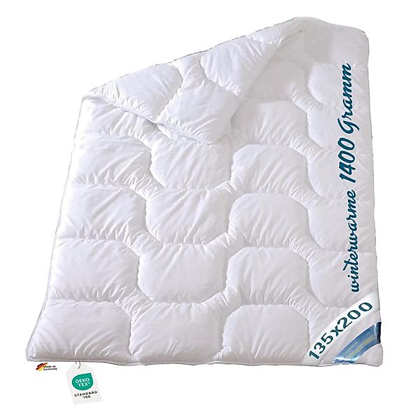 Extra warme Winter Bettdecke Duo Steppbett Baumwollbezug 135x200 95° günstig online kaufen