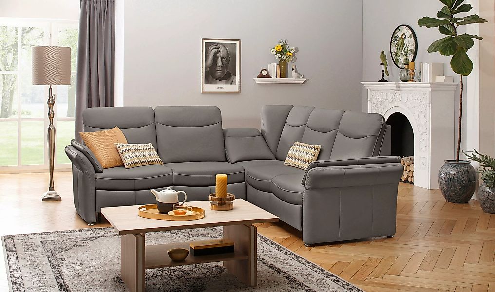 Home affaire Ecksofa »Tahoma L-Form«, mit Armlehnfunktion, wahlweise Bettfu günstig online kaufen