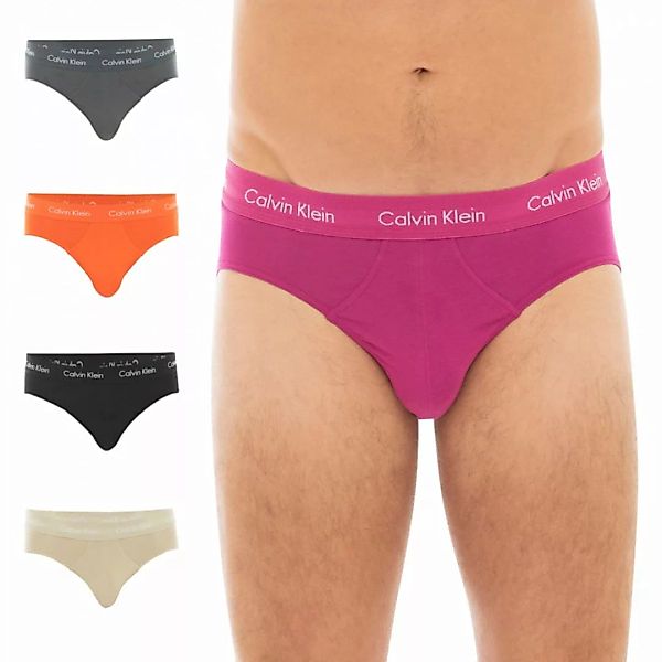 Calvin Klein 5-er Set Slips Pink, Grau, Orange, Schwarz & Beige günstig online kaufen