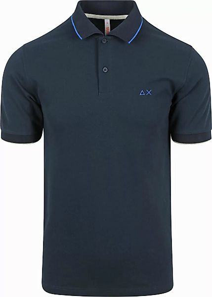 Sun68 Poloshirt Small Stripe Collar Navy - Größe XXL günstig online kaufen