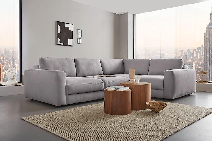 Home affaire Ecksofa "Bloomfield, Breite 304cm, Mega Polsterecke mit viel P günstig online kaufen