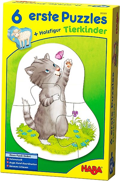 Haba Puzzle Tierkinder, 18 Puzzleteile günstig online kaufen