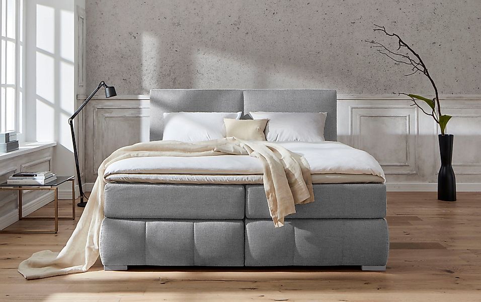Home affaire Boxspringbett "Wehma", inkl. Topper in 3 verschiedenen Matratz günstig online kaufen