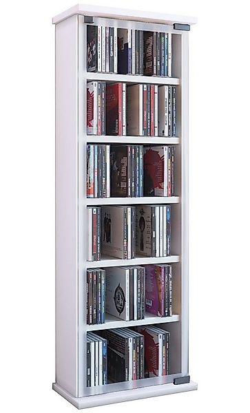 VCM Standregal Holz CD DVD Stand Regal Schrank Classic Glastür günstig online kaufen