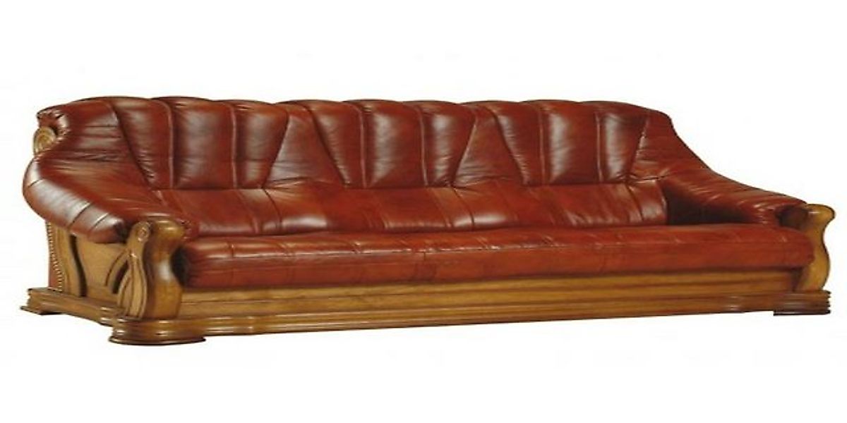 Xlmoebel Sofa Vollständiges Set Leder-Sitzgruppe Ledersofa Couch-Garnitur 3 günstig online kaufen