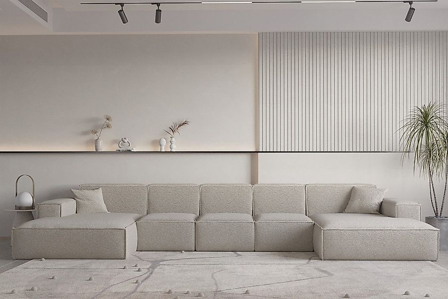Fun Möbel Wohnlandschaft U-Form CELES PREMIUM XL, Breite 462 cm, inkl. 2 Zi günstig online kaufen