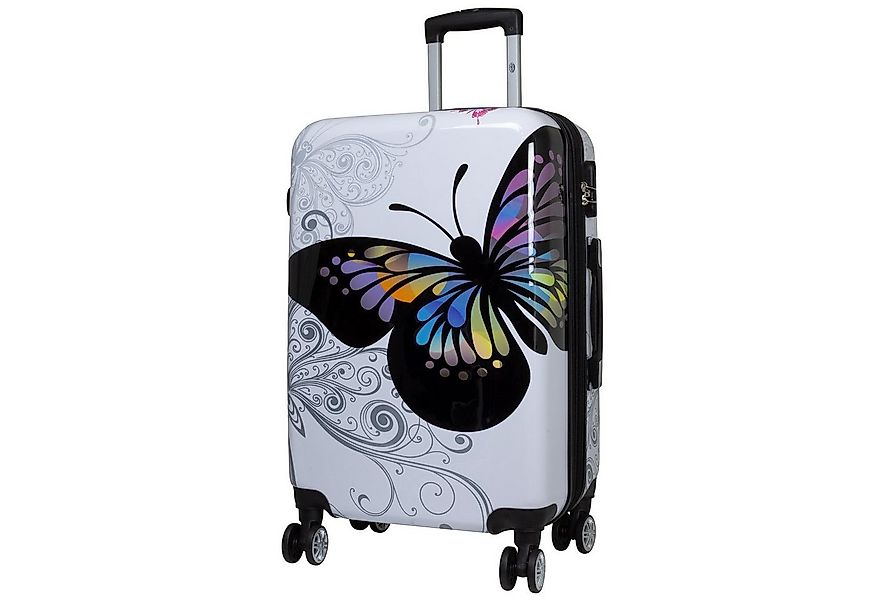 Trendyshop365 Hartschalen-Trolley Motivkoffer Schmetterling 3 Größen liefer günstig online kaufen