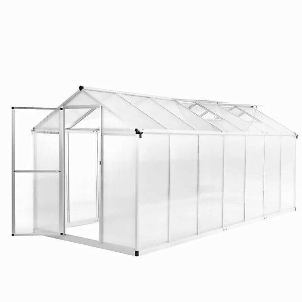 Gewächshaus Aluminium 421x190x195 Cm 15,6 Mâ³ günstig online kaufen