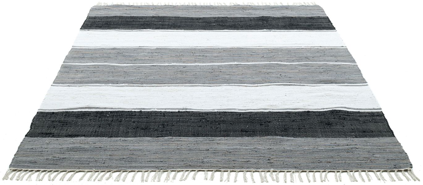 my home Teppich "Alizee" rechteckig 5 mm Höhe Wendeteppich, reine Baumwolle günstig online kaufen