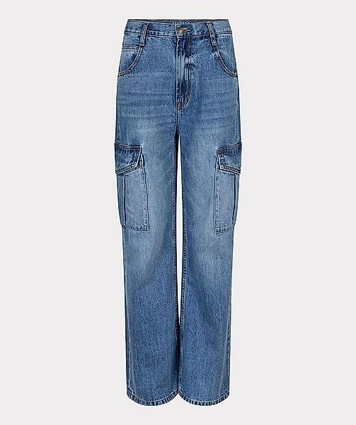 Esqualo Cargohose Esqualo Cargo-Jeans Wide Leg günstig online kaufen