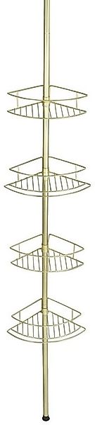 WENKO Teleskopregal Dolcedo, Eckregal mit 4 Ablagen, höhenverstellbar 65-27 günstig online kaufen