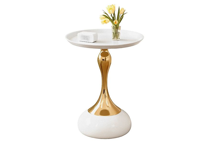 TWSOUL Couchtisch Runder Beistelltisch Metall Vintage Nachttisch Kaffeetisc günstig online kaufen