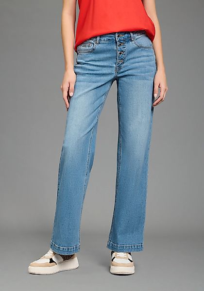 Bruno Banani Weite Jeans mit Elasthan-Anteil, aus Baumwollmaterial günstig online kaufen