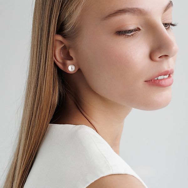Gaura Pearls Paar Ohrstecker Perlenohrstecker weiß günstig online kaufen
