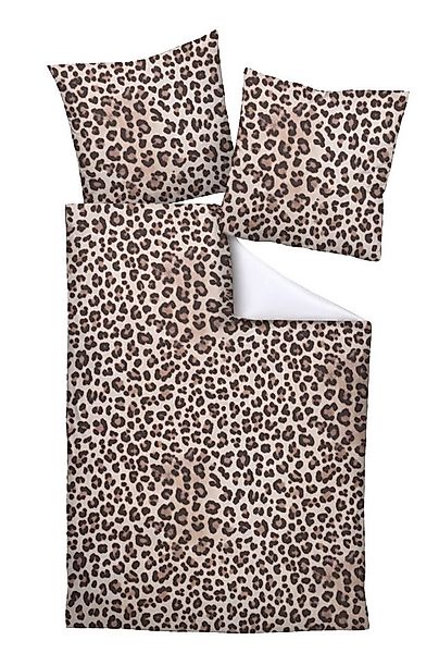 Janine Bettwäsche Mako-Baumwolle, Mako-Satin, 2 teilig, Leopardenmuster, We günstig online kaufen