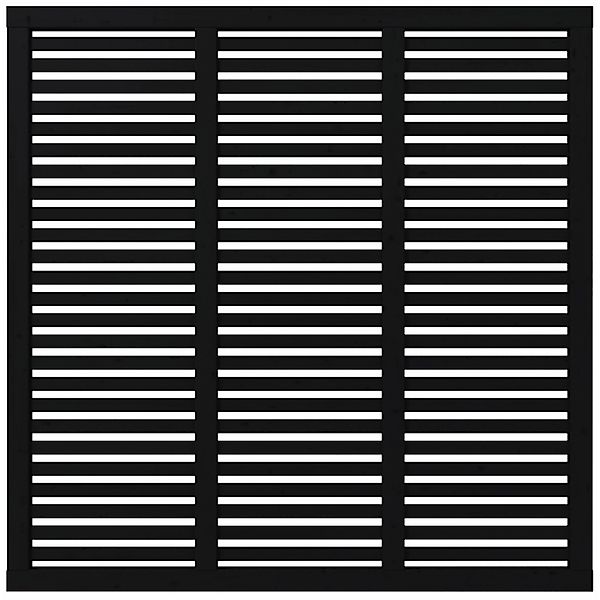 Sichtschutzzaun Harmoni Nadelholz Schwarz 180 cm x 180 cm günstig online kaufen