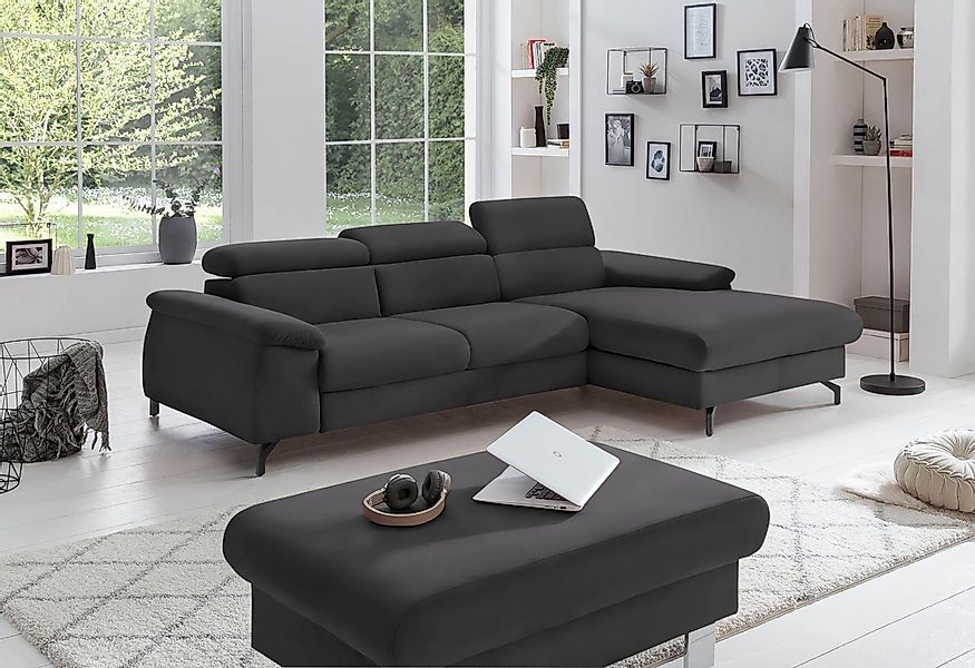 COTTA Polstergarnitur "Komaris L-Form", (Set), Set bestehend aus: Ecksofa m günstig online kaufen