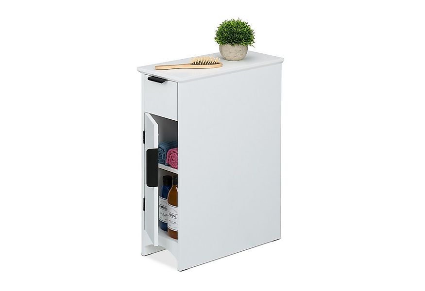 relaxdays Standregal Nischenschrank mit Schublade und Tür günstig online kaufen