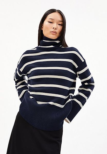 Armedangels Strickpullover CHANAA STRIPES Damen Loose Fit aus Bio-Baumwolle günstig online kaufen