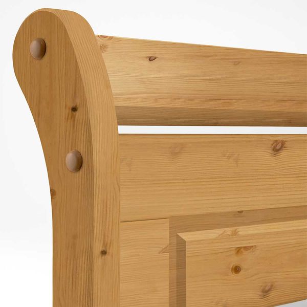 Doppelbett aus Kiefer Massivholz Landhaus günstig online kaufen