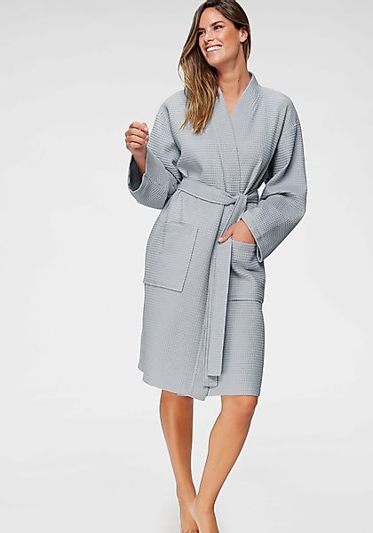 my home Unisex-Bademantel Nora, ideal für günstig online kaufen