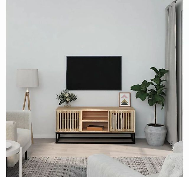 furnicato TV-Schrank 105x30x45 cm Holzwerkstoff und Eisen günstig online kaufen