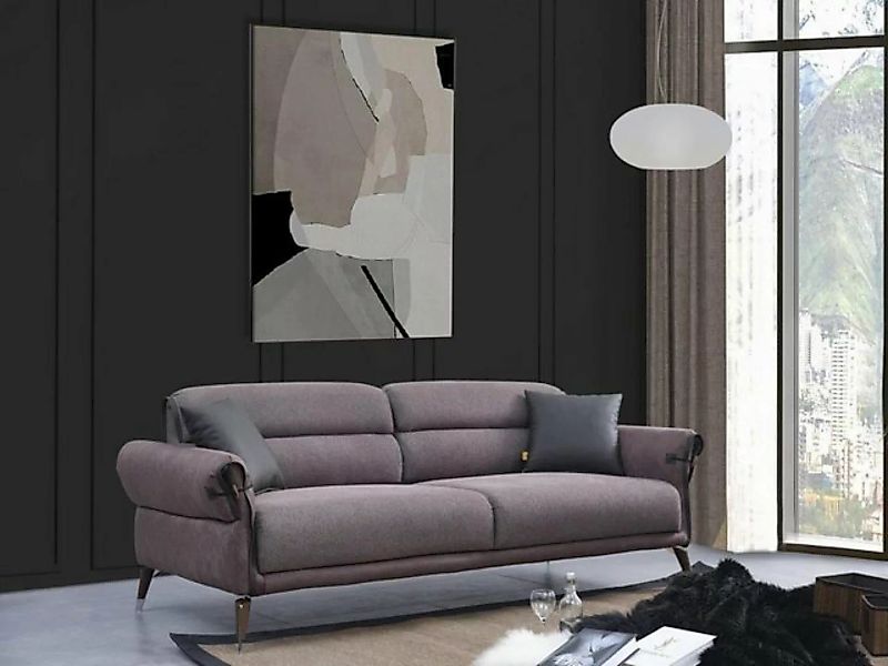 JVmoebel Sofa Wohnzimmer Sofa Couch Dreisitzer Luxus Polstermöbel Textil Mö günstig online kaufen
