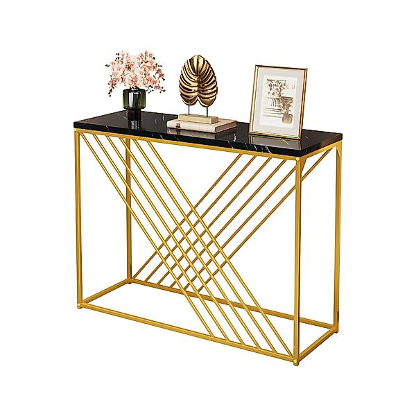 MODFU Beistelltisch Retro Beistelltisch mit Marmor-Effekt günstig online kaufen