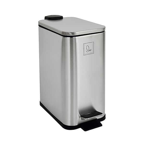 Svita ST5 Mülleimer Treteimer 5l Mit Inneneimer Softclose Rechteckig Silber günstig online kaufen