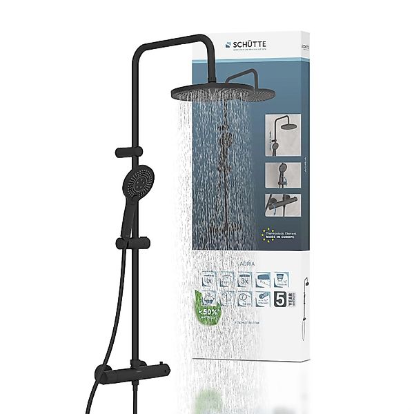 Schütte Duschbrause "ADRIA" Set, mit Thermostatarmatur, 3-fach verstellbar, günstig online kaufen