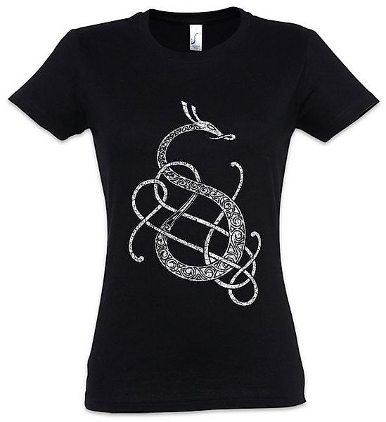 Urban Backwoods Print-Shirt Norse Snake Dragon Damen T-Shirt Raben Raven Hu günstig online kaufen