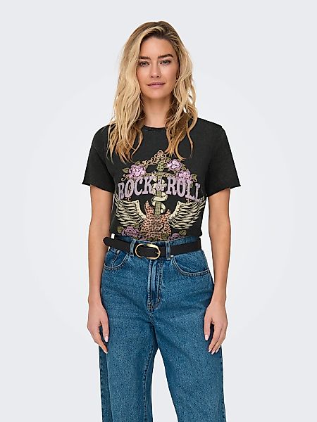 ONLY Rundhalsshirt "ONLLUCY REG S/S TOP JRS NOOS", unterschiedlich bedruckt günstig online kaufen