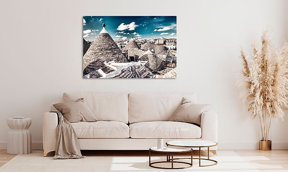 queence Acrylglasbild »Ellos« Himmel   Italien   Landschaft   Stadt 1 Stk. günstig online kaufen