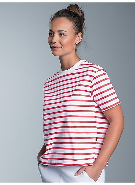 Trigema T-Shirt "TRIGEMA Cropped T-Shirt mit Ringelmuster", (1 tlg.) günstig online kaufen