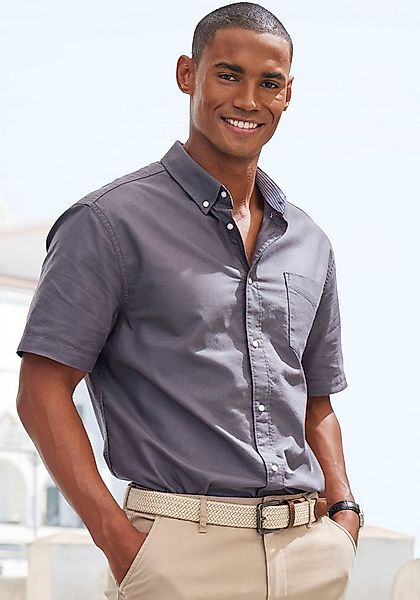 H.I.S Kurzarmhemd "regular-fit" mit Button-down-Kragen, reine Baumwolle günstig online kaufen