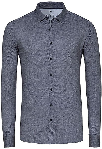 DESOTO Hemd Twill Optics Grau - Größe S günstig online kaufen
