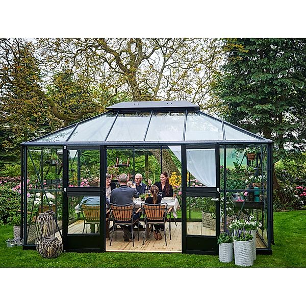 Juliana Gewächshaus Grand Oase 13 Anthrazit 13 m² günstig online kaufen
