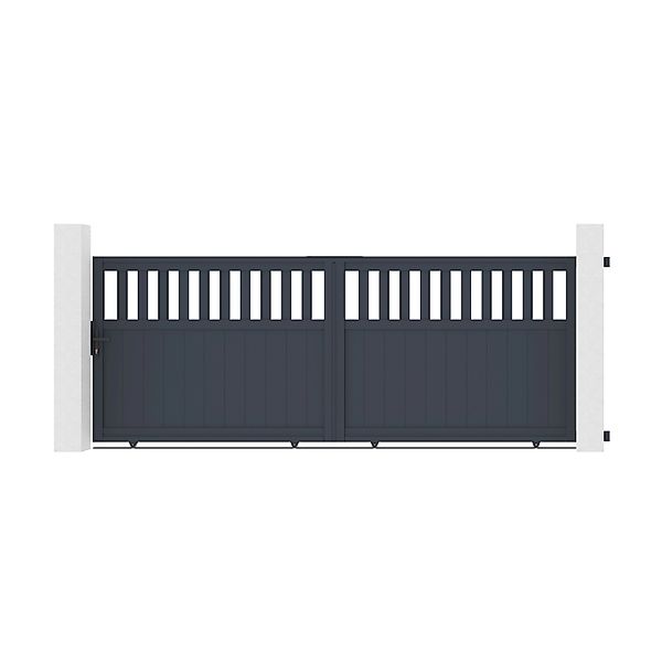 Casanoov Schiebetor Aus Aluminium 3 7M Santis H 140Cm Grau günstig online kaufen