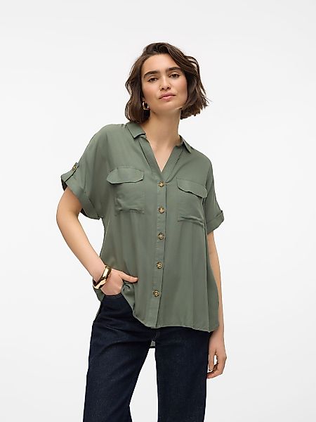Vero Moda Blusenshirt Gestreiftes Kurzarmhemd mit günstig online kaufen