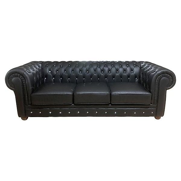 Salottini Polstergarnitur Chesterfield Newcastle Sofagarnitur Leder 3/1/1 s günstig online kaufen