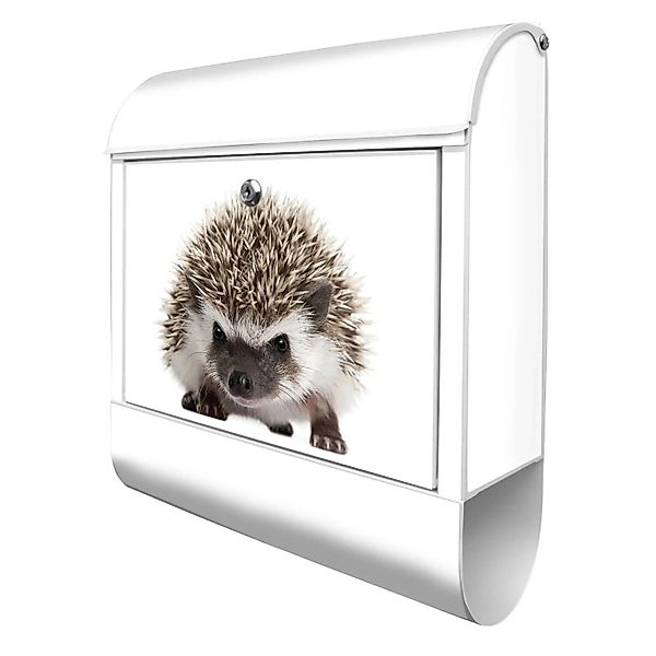 Banjado Design Briefkasten Weiß Pulverbeschichtet 39x47x14cm 2 Schlüssel Mi günstig online kaufen