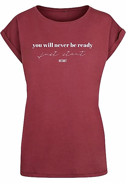 Merchcode T-Shirt "Merchcode Damen Ladies Just Start T-Shirt", (1 tlg.) günstig online kaufen