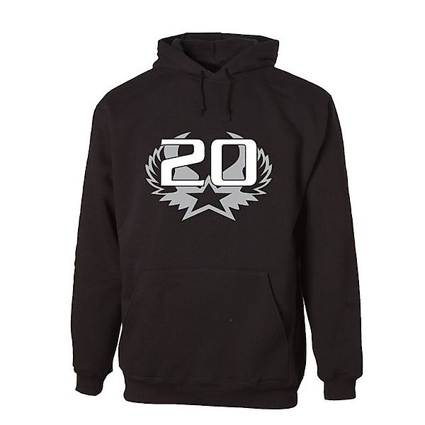 G-graphics Hoodie 20 – Stern mit Flügeln zum 20ten Geburtstag mit trendigem günstig online kaufen