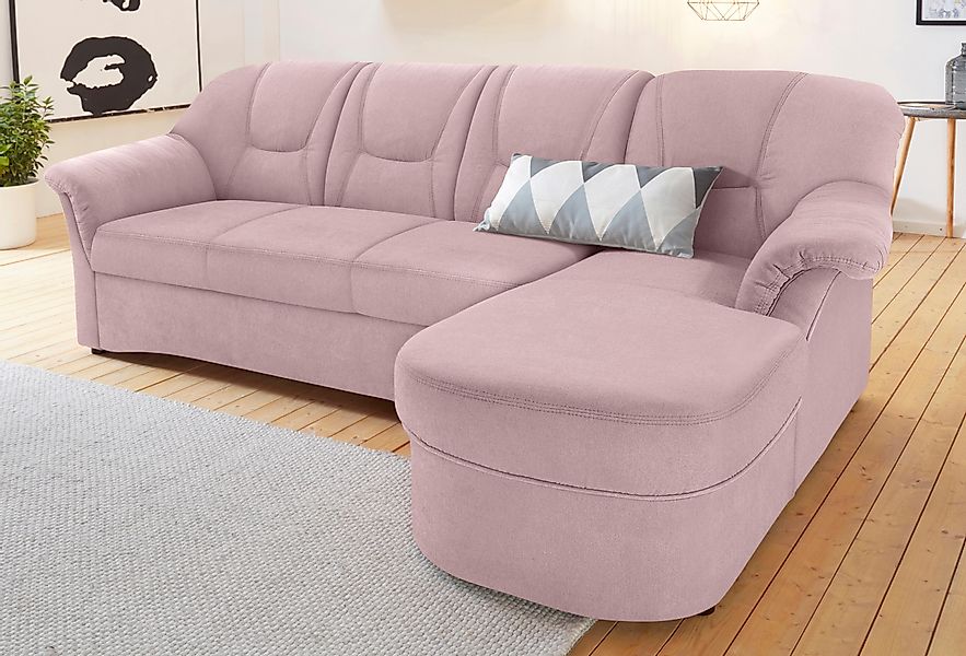 DOMO collection Ecksofa »Sarafina zeitlos und komfortabel, optional mit Fed günstig online kaufen
