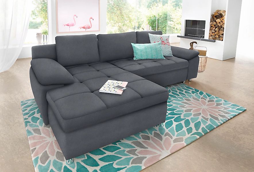 sit&more Ecksofa "Labene L-Form" wahlweise mit Bettfunktion und Bettkasten, günstig online kaufen